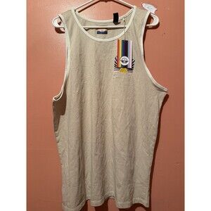 Dockers Mens Tank Top L Large Light Brown Sleeveless LGBTQ Rainbow Cotton New